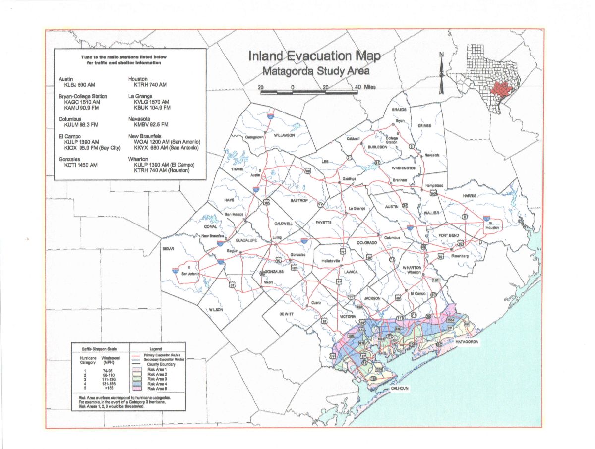 Inland-Evacuation Map